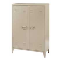 Casier de bureau métallique à 2 portes 110 x 75 x 33