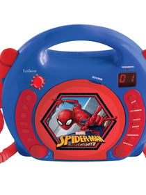 Lecteur CD portable avec 2 microphones SpiderMan