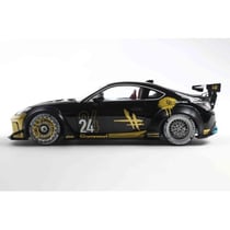 SOLIDO MINIATURE TOYOTA GR86 LIBERTY WALK BODY KIT BLACK & GOLD 2024 1/18