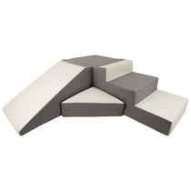 Set de 4 blocs en mousse pour le jeu blanc, gris