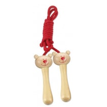 Corde a sauter en bois ourson - classic world - jeu de recre