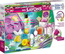 Mon laboratoire des savons - science et jeu - clementoni - 52277 - cosmetiques