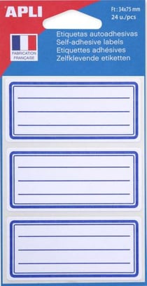 Etiquettes scolaires 34x75 mm24 u.
