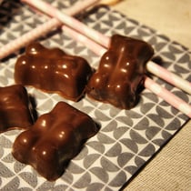 6 moules en silicone oursons guimauve-chocolat