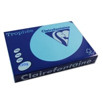 Ramette de papier - A4 - Bleu royal - 120g - Impression - 250 feuilles - Clairefontaine Trophée