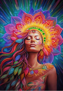 Puzzle 1000 pièces - Rainbow Shaman - Alipson Puzzle