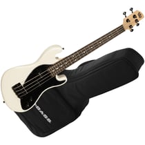 Solid Body U-Bass 4 cordes Cream + housse Kala