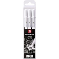 Stylo encre gel SAKURA - Gelly Roll - Blanc - Pointe moyenne