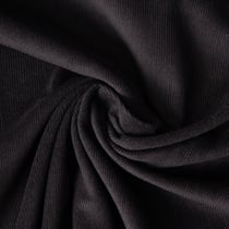Tissu Velours milleraies Lilou uni Noir