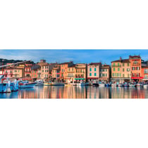 Tableau sur toile panorama de Cassis 45x135 cm