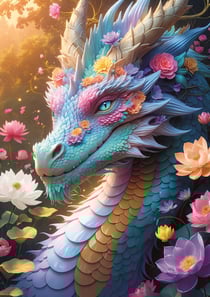 Puzzle 1000 pièces - Dragon Coloré - Trefl