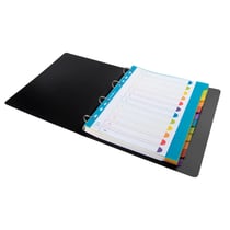 Intercalaires en polypropylène 12 positions Campus - A4 Maxi - Translucide - x 15 - Exacompta