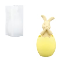 Moule en silicone 13cm x 8cm - Lapin sort de l'oeuf