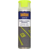 Spray de peinture - Marquage routier - Jaune néon - Asphalte, béton, parkings - Belton Special - 500ml