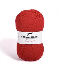 Fil à tricoter ORIENT - Cheval Blanc 4 Coquelicot