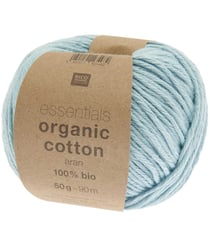 Coton à tricoter Essentials Organic Cotton aran - Rico Design 38 Aigue-marine