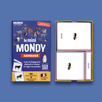 Mini-Mondy - 90 cartes - Animaux - Langage