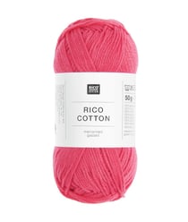 Coton à tricoter ou à crocheter Rico Cotton - Rico Design 803 Bleu Ciel