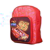Sac à dos 31 cm avec poche Disney Cars Voiture Flash McQueen Rouge - BAGTROTTER