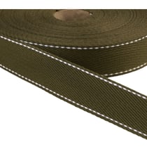 Sangle point sellier 30mm kaki au mètre