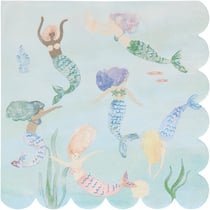 16 Serviettes Sirènes