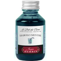 Encre pour stylos plume - Calligraphie - Diabolo menthe - Herbin - Flacon 100ml