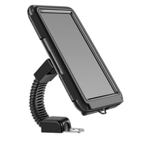 Support Rétroviseur pour Téléphone, Étanche avec Réglage Multi Angles Noir