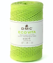 Coton recyclé macramé ECO VITA 4 (250gr) ! - Dmc - certifié Oeko-Tex 138 Lime
