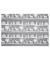 Tissu coton ambiance montagne de 160 cm de largeur VALBONNAIS NATUREL vendu par 50 cm
