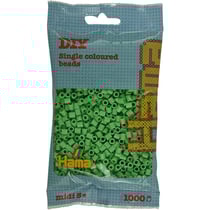 Sachet 1000 perles vert vif taille MIDI