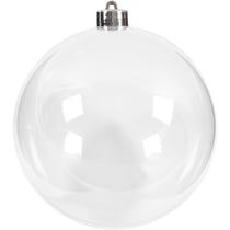 Boule à décorer, d 13,6 cm, transparent, 1 pièce