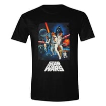 Star Wars A New Hope - T-Shirt Retro Poster (Taille S)