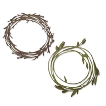 Gabarit de découpe pour machine Sizzix Tim Holtz - Couronnes fantaisistes - 10 pièces