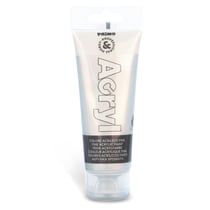 Tube Soft Plastique 75ml Peinture Acrylique Fine Argent 910 PRIMO