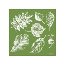 MégaCréa DIY - Pochoir à sérigraphie silkscreen Feuillage 15 cm