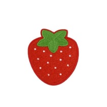 Ecusson fraise rouge 5cm x 5,7cm