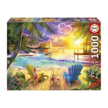 Puzzle 2D 1000 pièces - Plage d'Amour - EDUCA