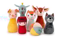 Jeu de quilles en tissu la foret