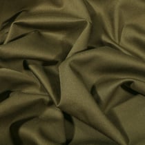 Tissu Coton Sergé uni Vert kaki