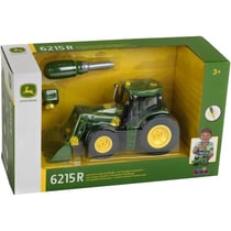 Tracteur a monter John Deere - 3977 - Chargeur frontal, contrepoids d'équilibrage et tournevis - Echelle 1/24e - Des 3 ans