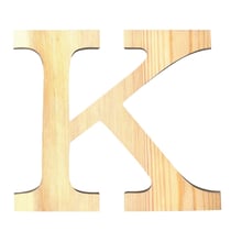 Lettre K - 11.5 cm - bois - Artemio