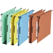 Boite de 25 Dossiers suspendus Armoire Defi Flex fond 15 mm 220g Volet d'arafage Orange Orange Elba