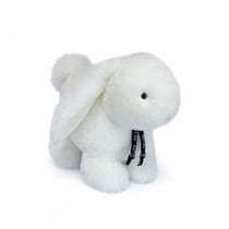 Lapin en peluche Merlin blanc 25 cm - Maïlou Tradition