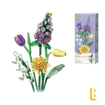 Jeux De Construction - Loz - Le Bouquet - Violette Et Tulipe -