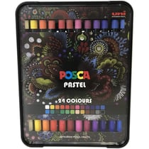 Posca - Coffret de 24 Bâtonnets de Pastel POSCA PASTEL