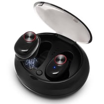 Ecouteurs Bluetooth Sport Sans Fil Avec Annulation De Bruit Et Boîtier De Charge Noir YONIS