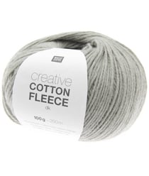 Pelote de coton Creative Cotton Fleece dk - 100 GR - Rico Design 002 Gris