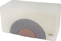 Arc en ciel- lot de 3 grand blocs crème, gris, rose clair