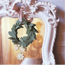 Lot de 4 serviettes en papier découpage collage 33 cm MIROIR D 206