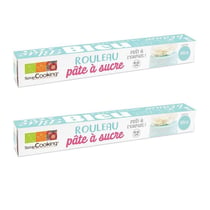 2 rouleaux de pâte à sucre bleu Ø 36 cm